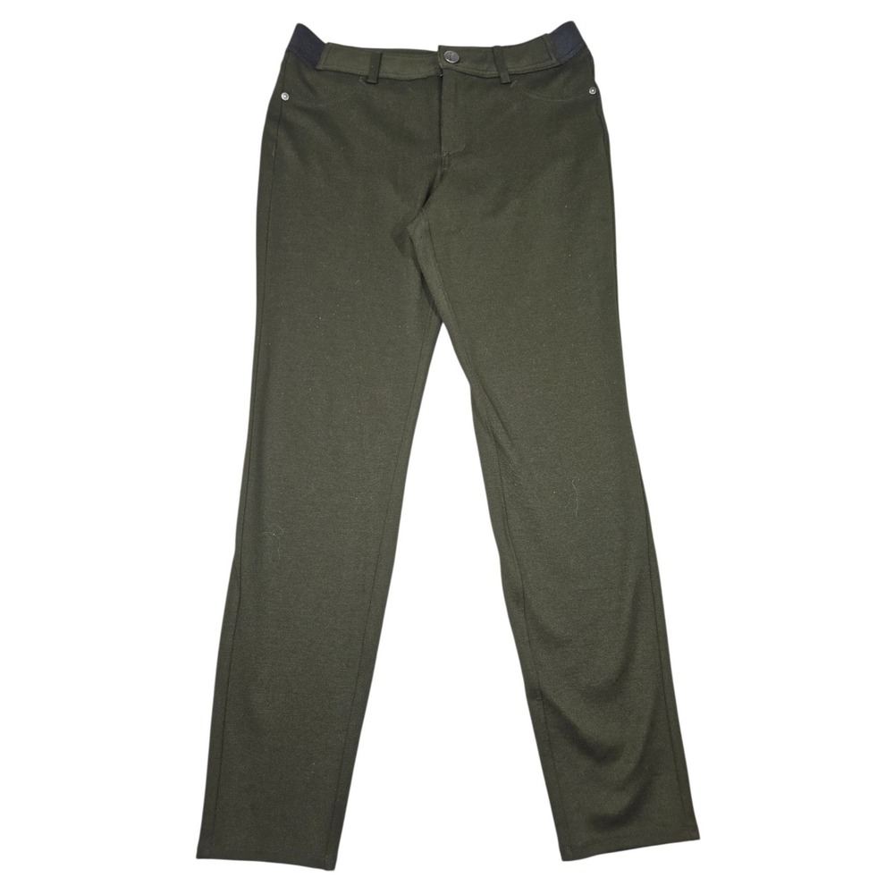 Simply Vera Vera Wang Skinny Leg Stretch Pants Olive Green Sz M
